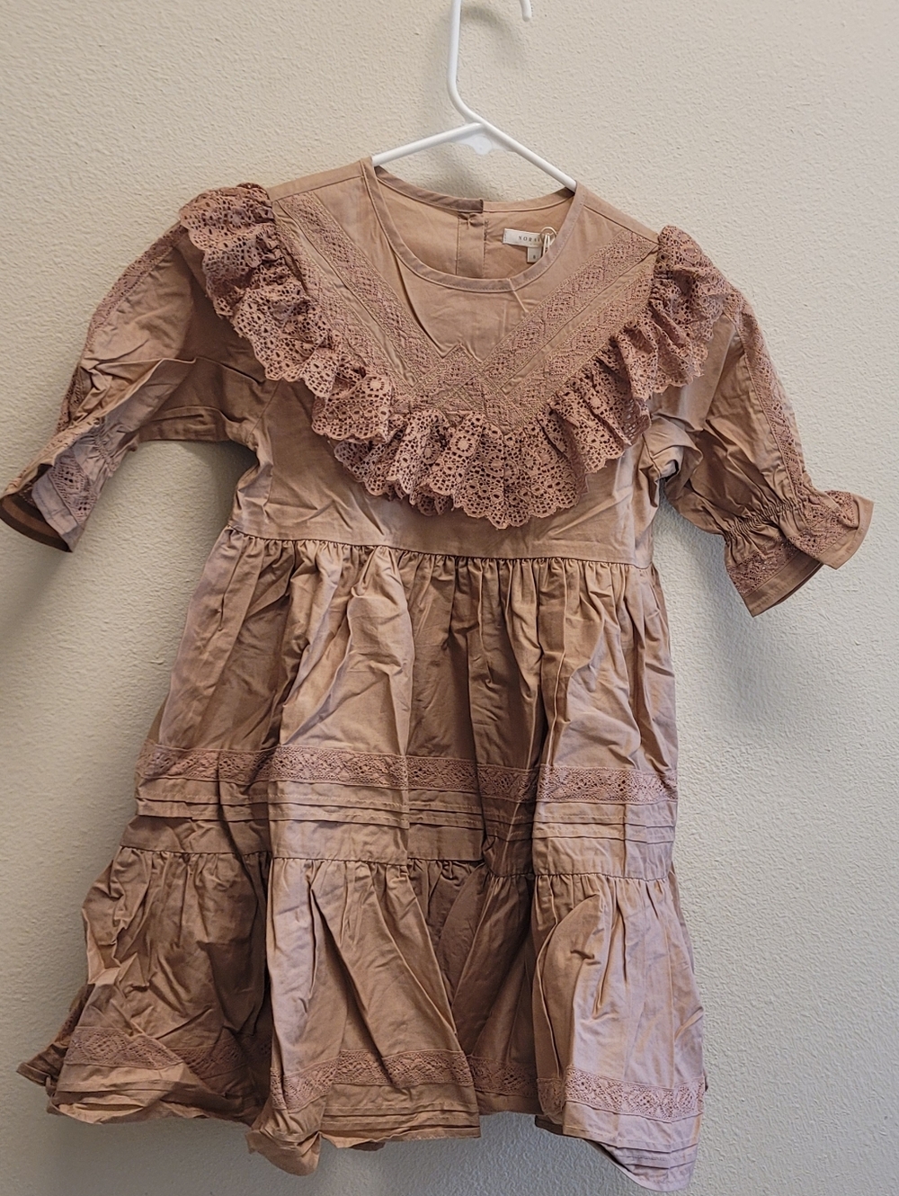 Noralee Genevieve Dress In Color Mocha Size 8 - Picture 10 of 10